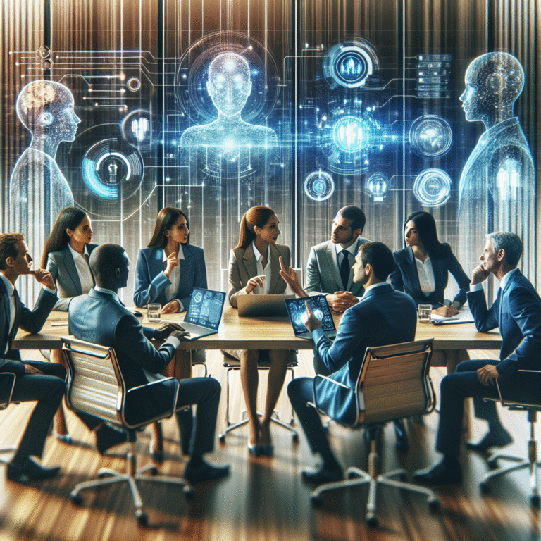 An image illustrating Integrating AI in Business Management